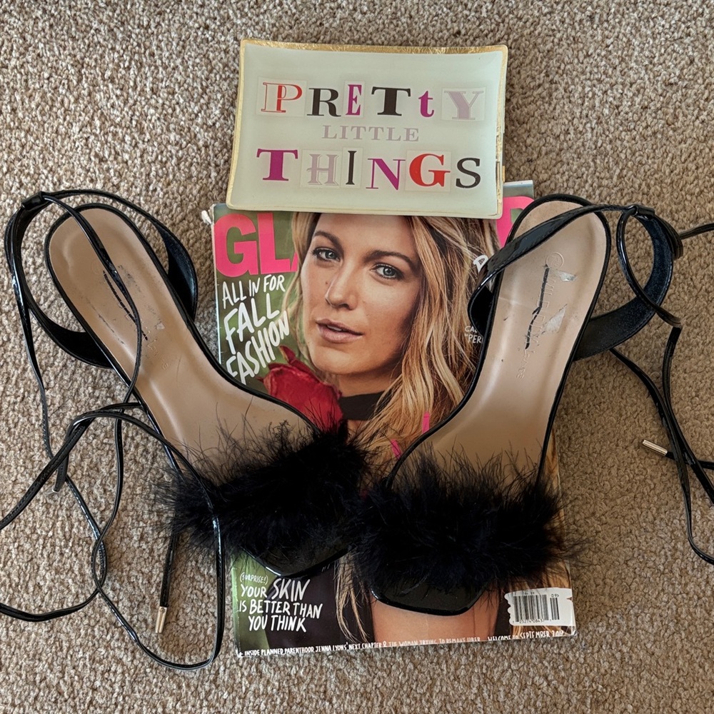 “Wild Diva; black patent heels, size 7.5; worn once for pics - Picture 3 of 8